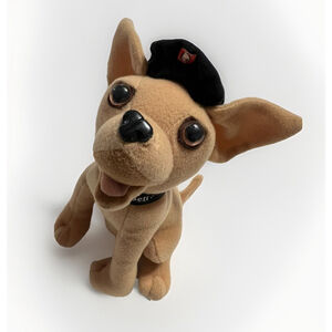 Vintage 90s Taco Bell Chihuahua Plush - Beret Edition "Viva Gorditas" - No Sound